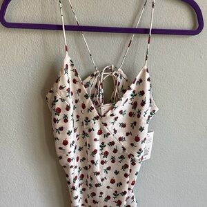 A New Day Cream Tie Front Camisole